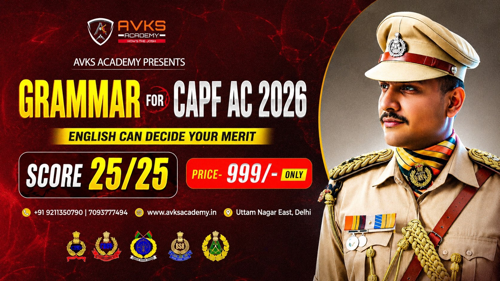 COMPLETE GRAMMAR BATCH for CAPF AC