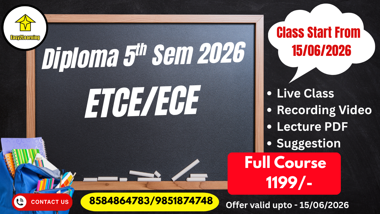 Diploma 5th Sem ETCE/ECE 2026