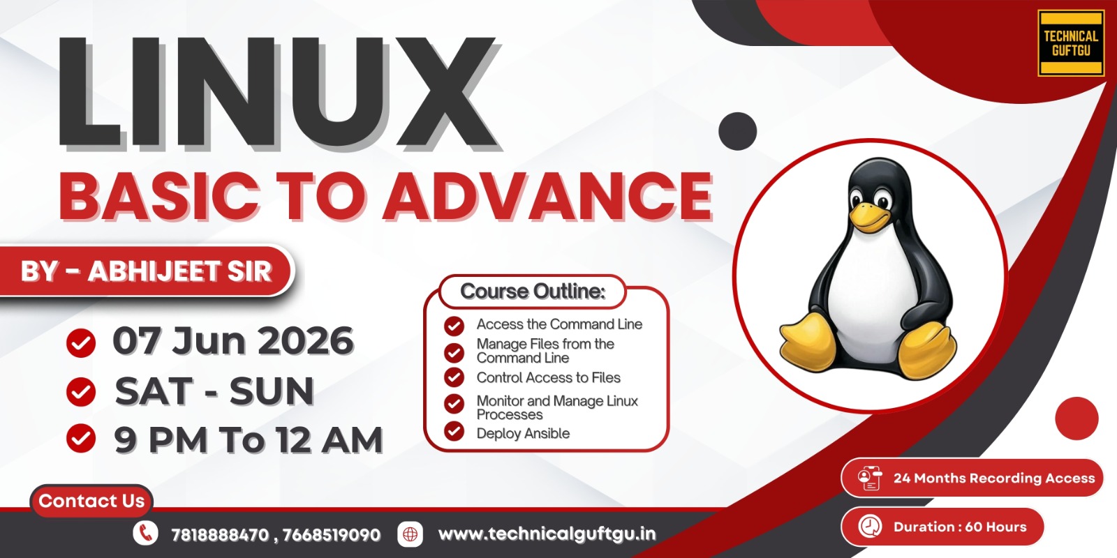LINUX-BASIC TO ADVANCED 07 JUN 2026