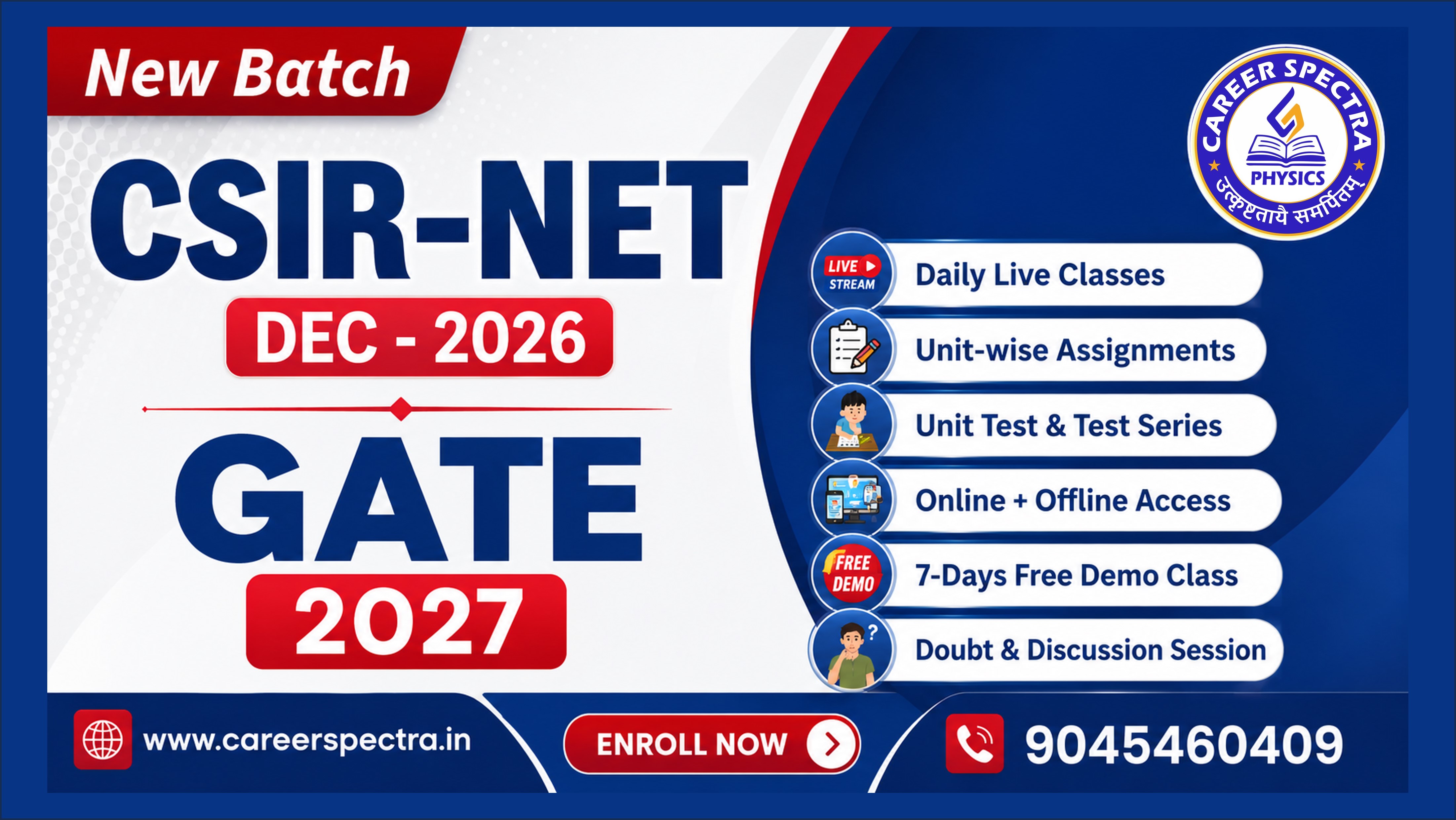 CSIR-NET DEC -2026 | GATE2027