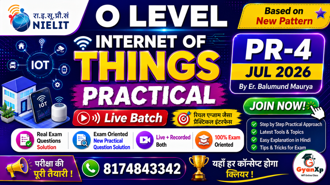 Internet Of Things (M4-R5.1) Practical Course JUL 2026