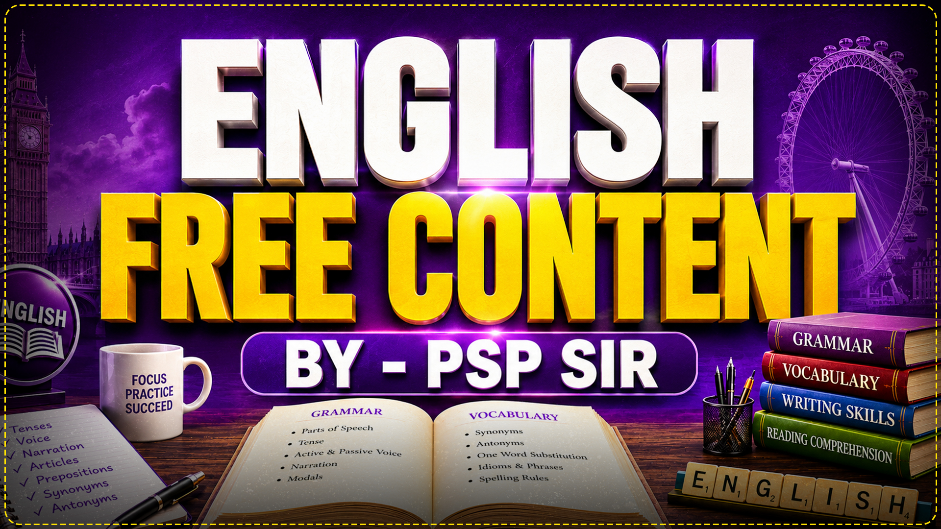 ENGLISH FREE CONTENT ~ PSP SIR