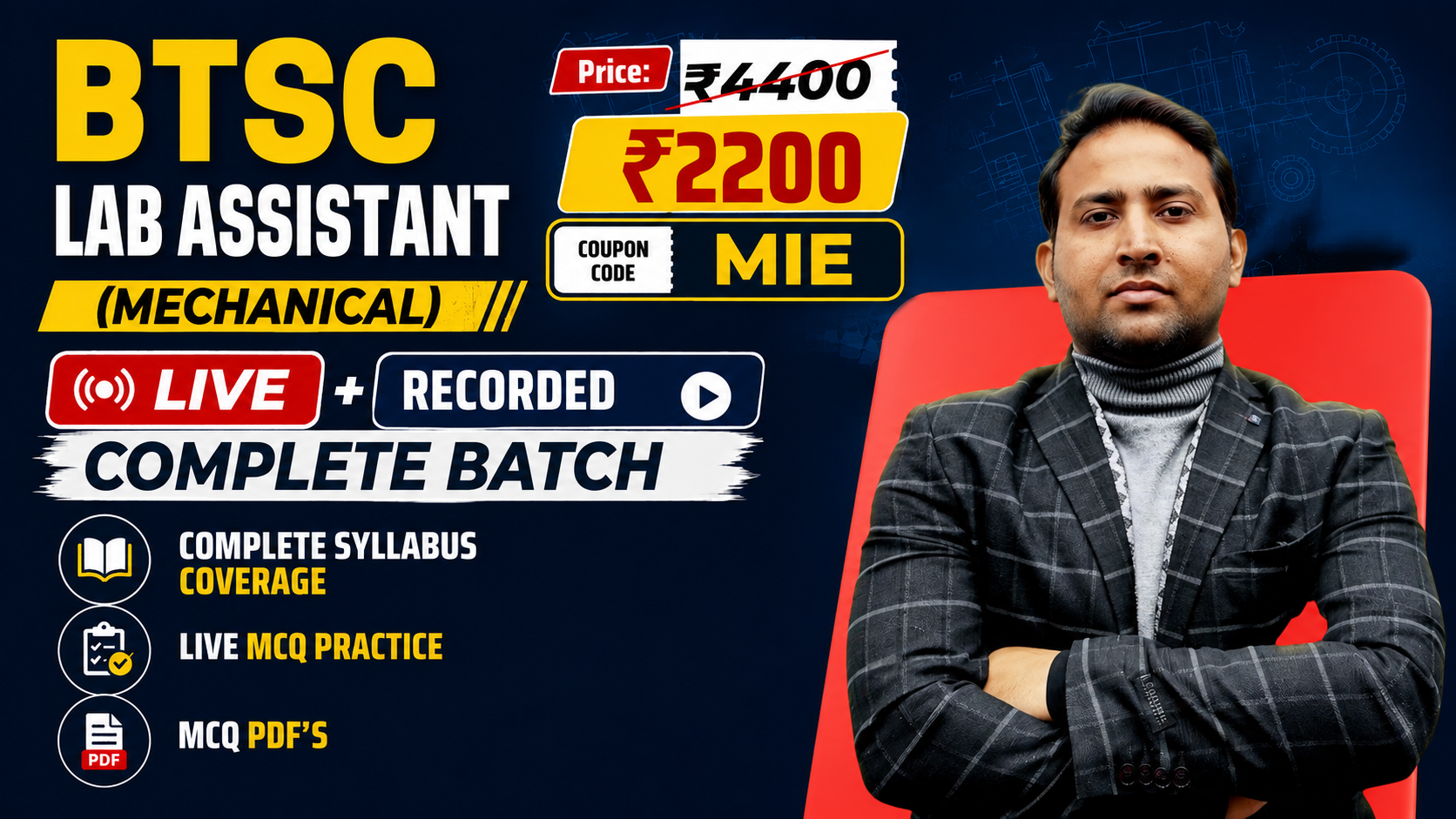 BTSC Lab Assistant Batch (Live + Rec)