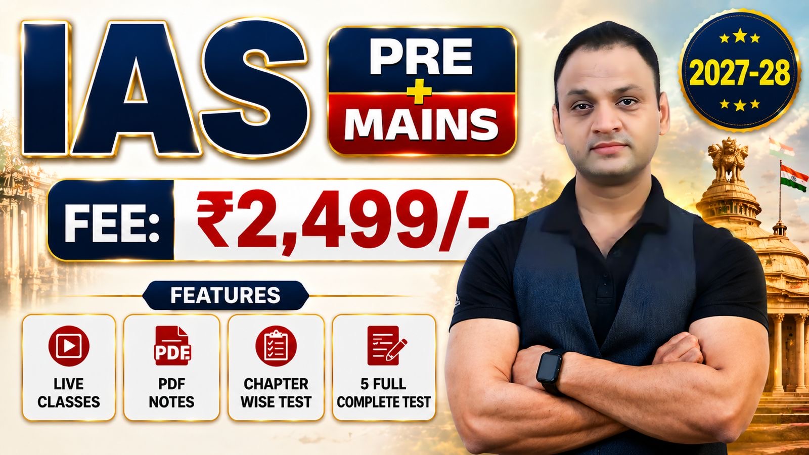 IAS PRE + MAINS ( LIVE BATCH ) 2027-28