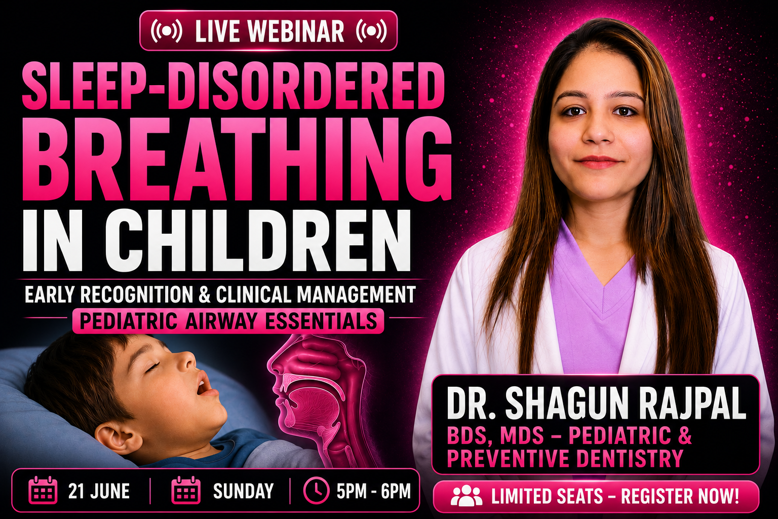 Sleep-Disordered Breathing in Children — Early Recognition & Clinical Management | Pediatric Airway Essentials