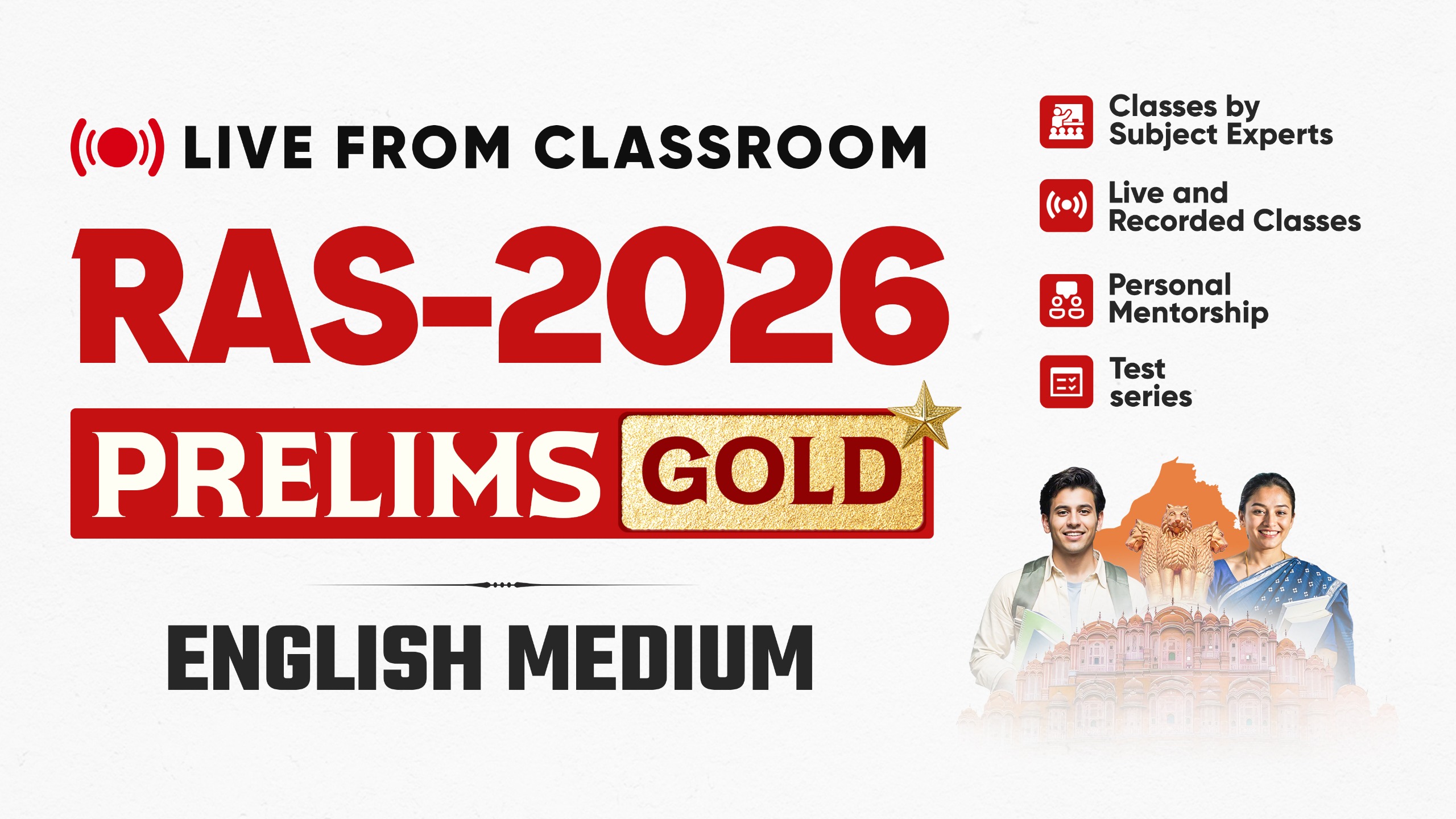 RAS PRE GOLD (English Med) Live From Classroom June 2026