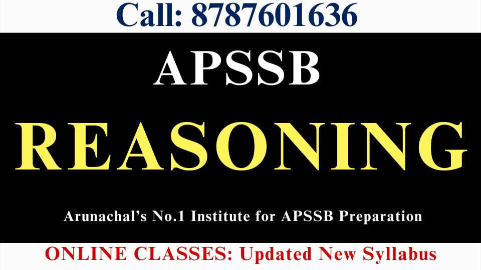 REASONING for APSSB Exam 2026