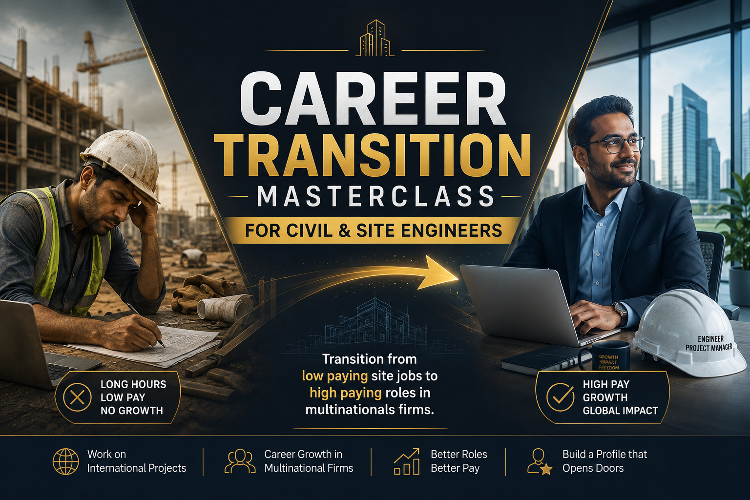 Career Transition Masterclass for Civil & Site Engineers