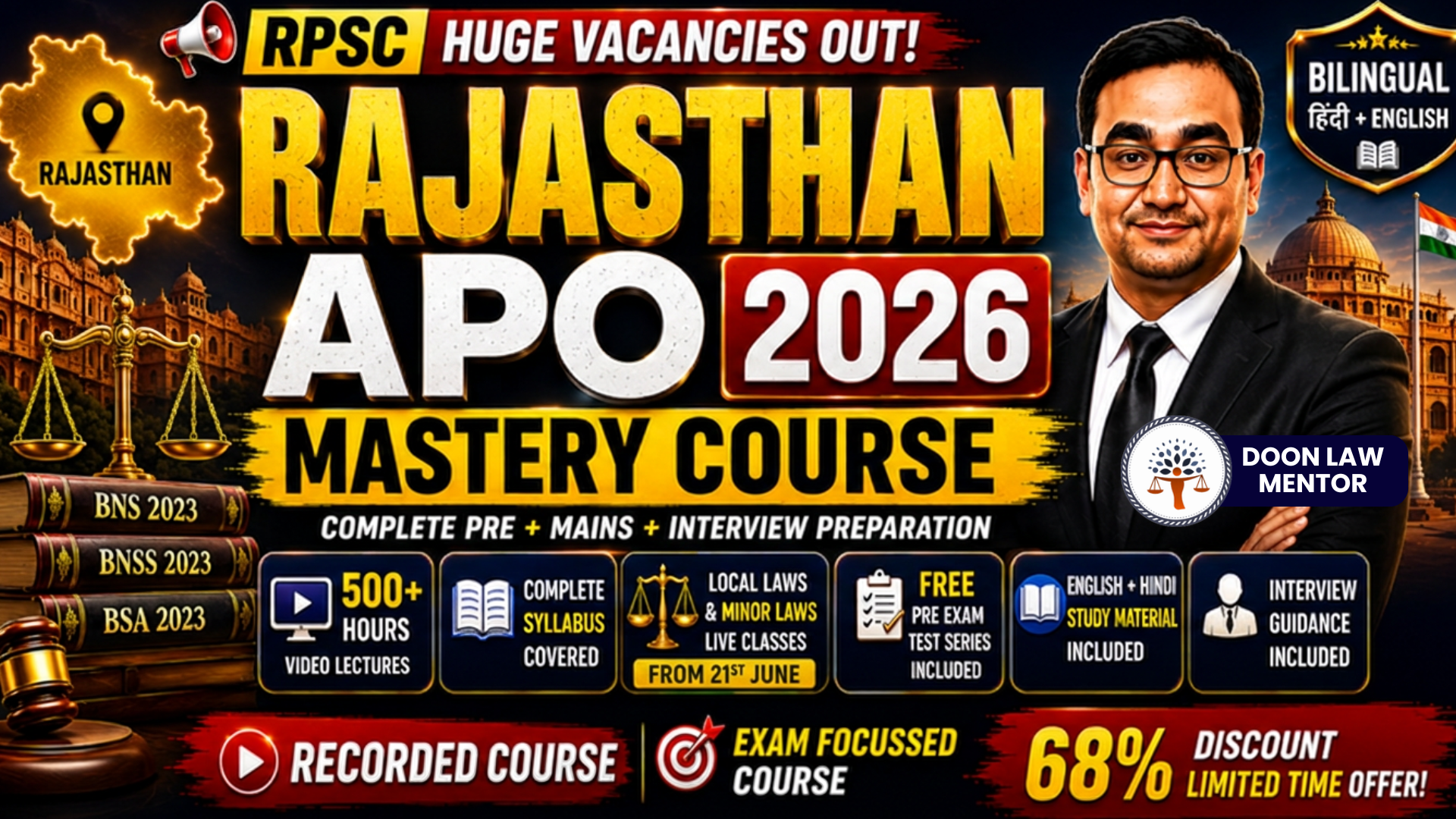 Rajasthan APO Mastery Course - Bilingual