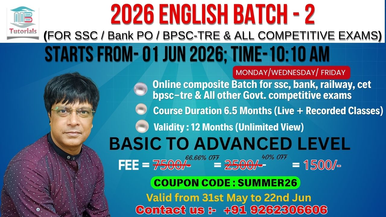 2026 ENGLISH BATCH - 2 (MWF; 10:10AM)