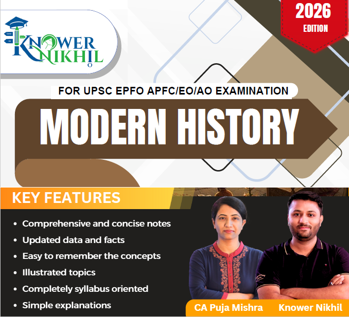 Modern History Book For UPSC EPFO / Civil Services / State PCS Book