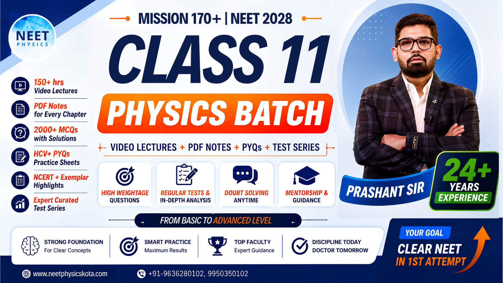 📚 CLASS 11 PHYSICS BATCH | NEET 2028   | 🚀 MISSION 170+ 
