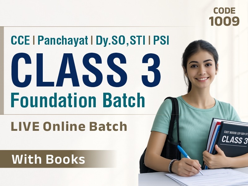 LAKSHYA CLASS 3 FOUNDATION LIVE BATCH WITH BOOK I CODE 1009