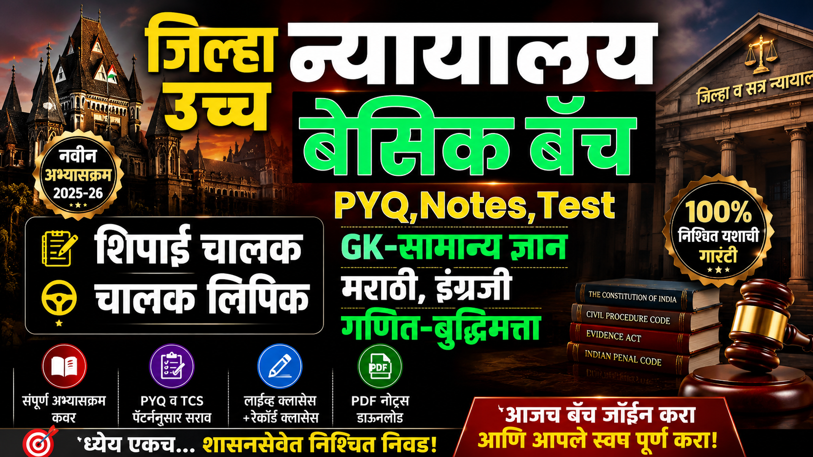 न्यायालय बेसिक बॅच 2026