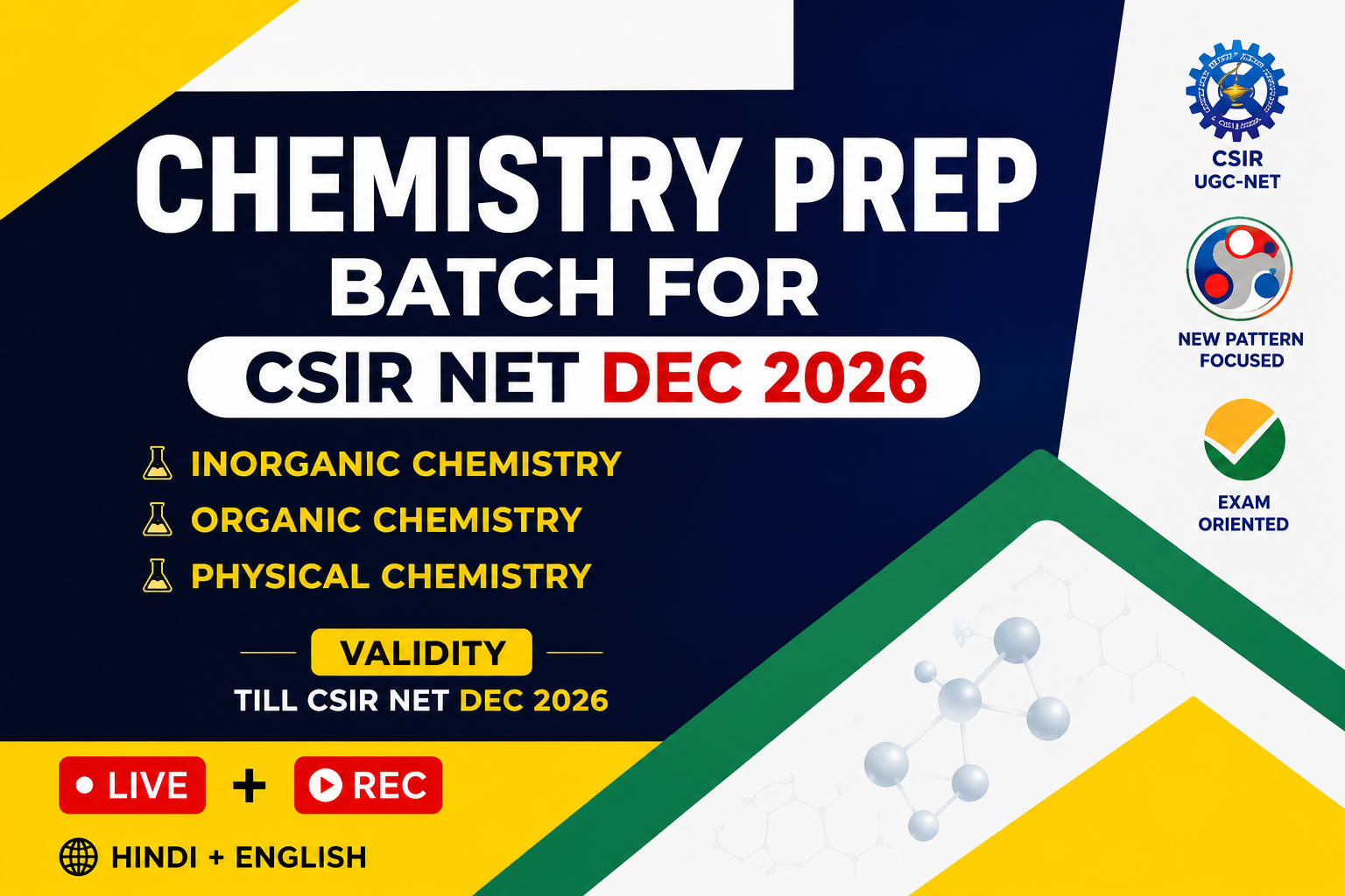Chemistry Prep: Batch for CSIR NET Dec 2026
