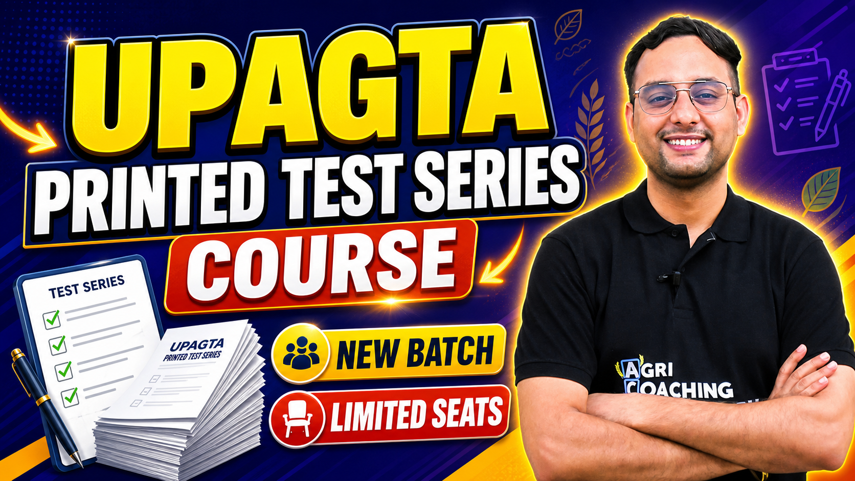 UPAGTA Printed Test series Course