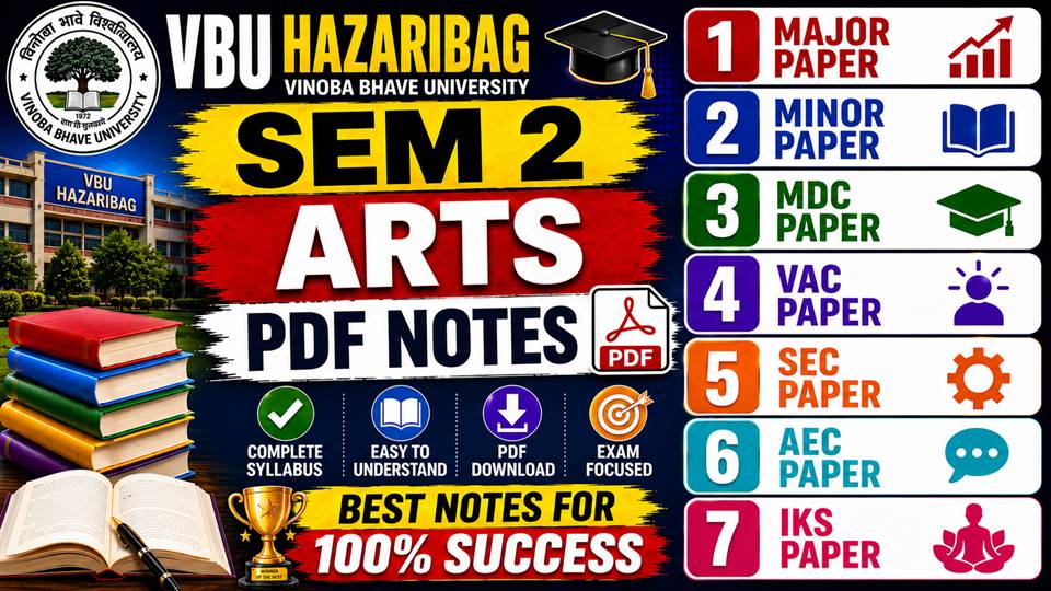 SEM 2 ARTS NOTES  VBU HAZARIBAGH