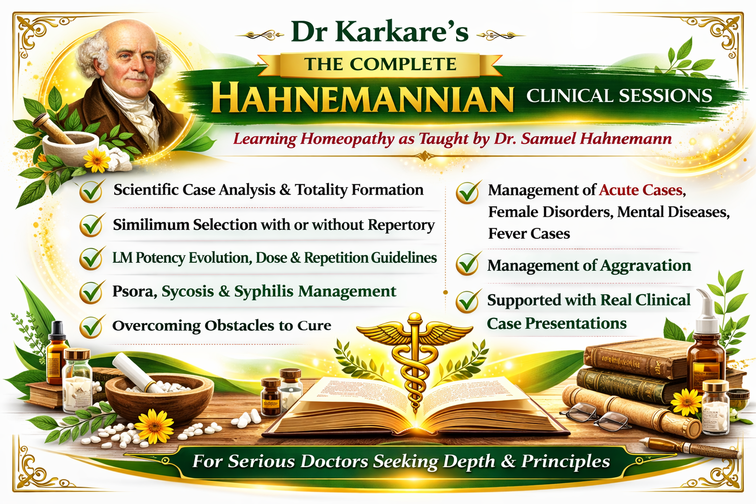 Dr Karkare's Clinical Homeopathy Complete Sessions 1 year validity 