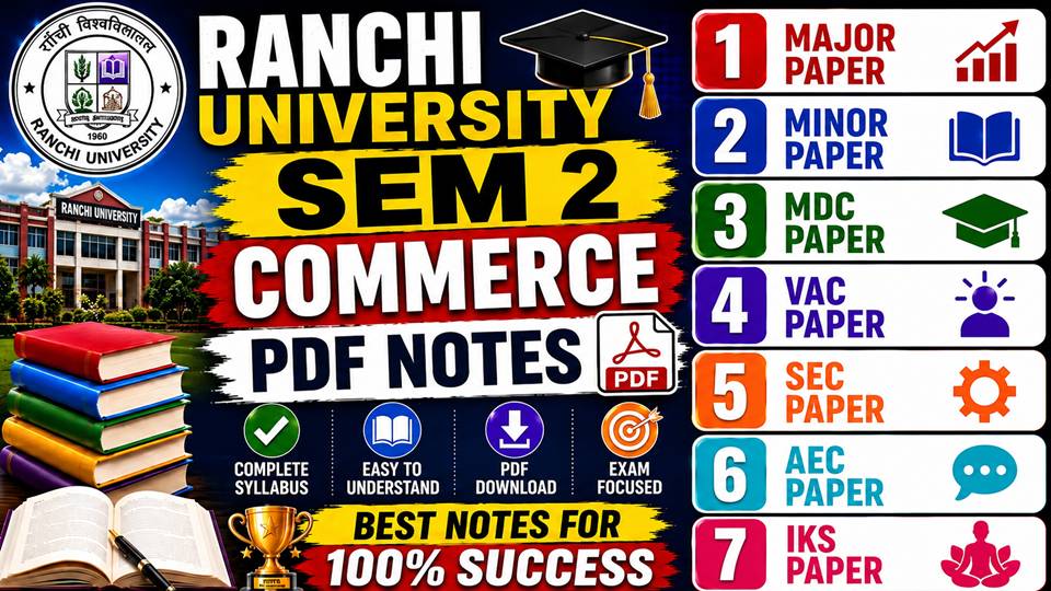 SEM 2 COMMERCE NOTES RANCHI UNIVERSITY
