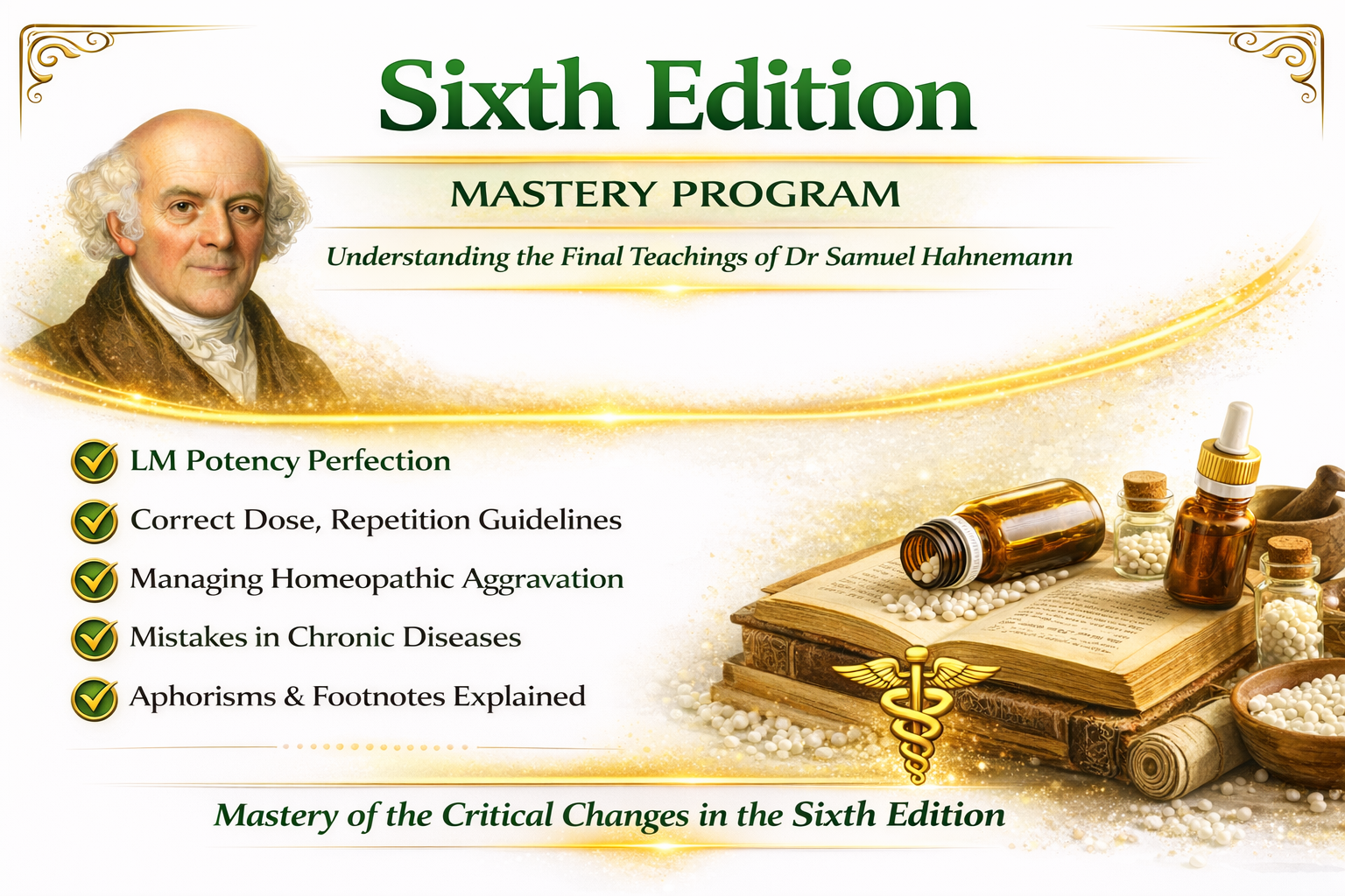 Sixth edition changes and Important aphorisms
