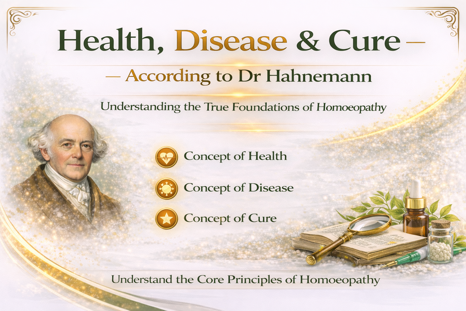 Concept of Health-Disease-Cure according to Dr Hahnemann