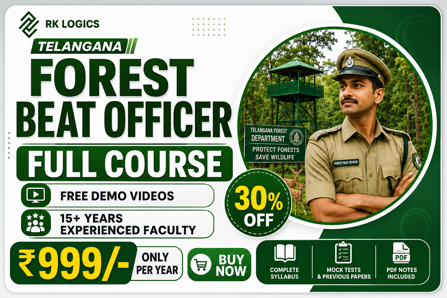 TELANGANA FOREST BEAT OFFICER RK
