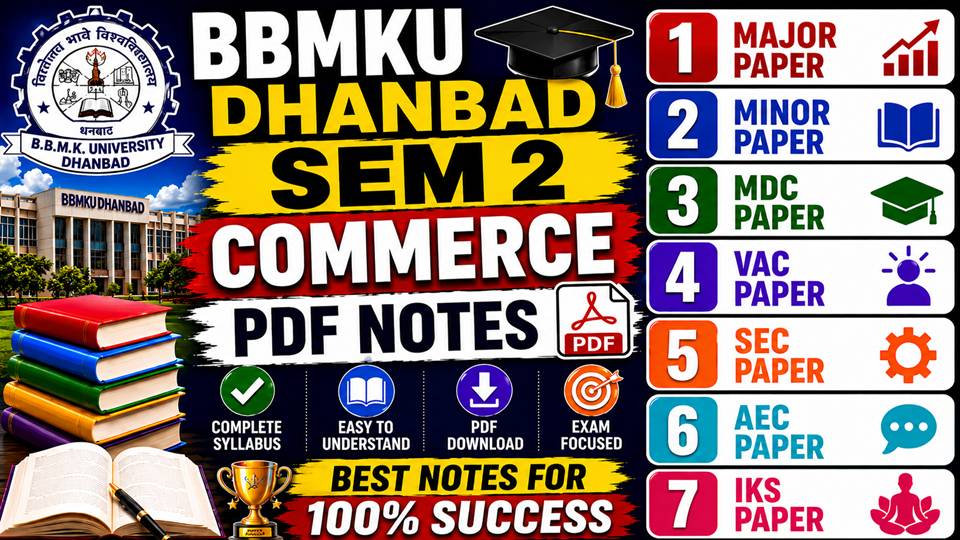 SEM 2 COMMERCE NOTES BBMKU DHANBAD 