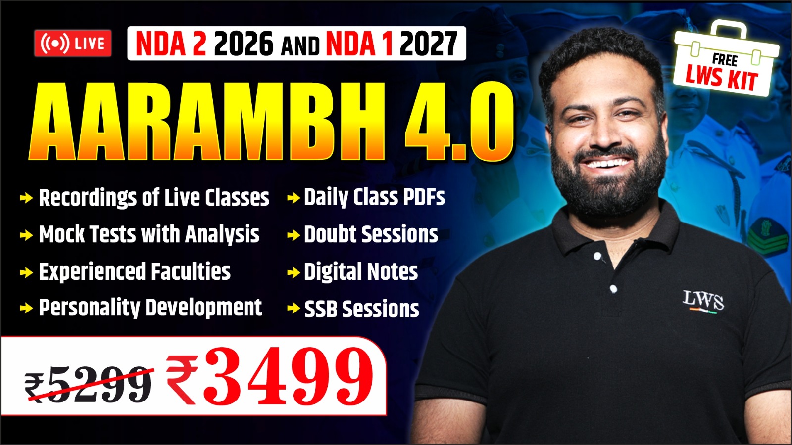 AARAMBH 4.0 - BATCH FOR NDA 2026(2) & NDA 2027(1)