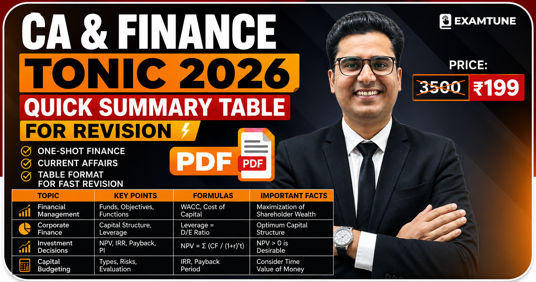 📘 CA & Finance News Tonic 2026 ⭐