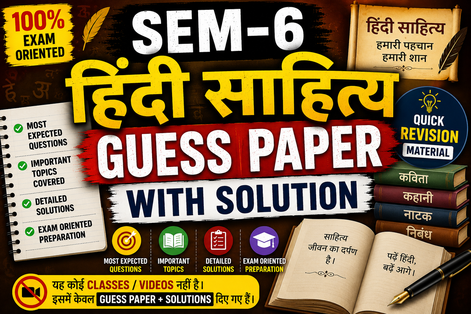 SEM-6 HINDI LITRATURE 