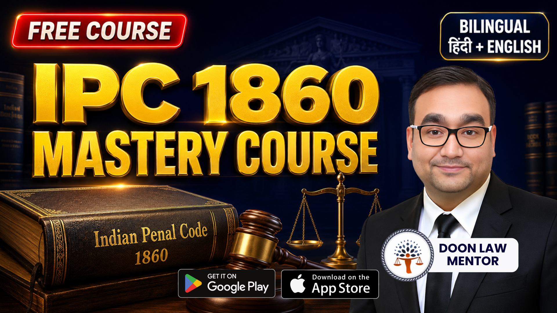 Indian Penal Code, 1860 Free Course – Bilingual