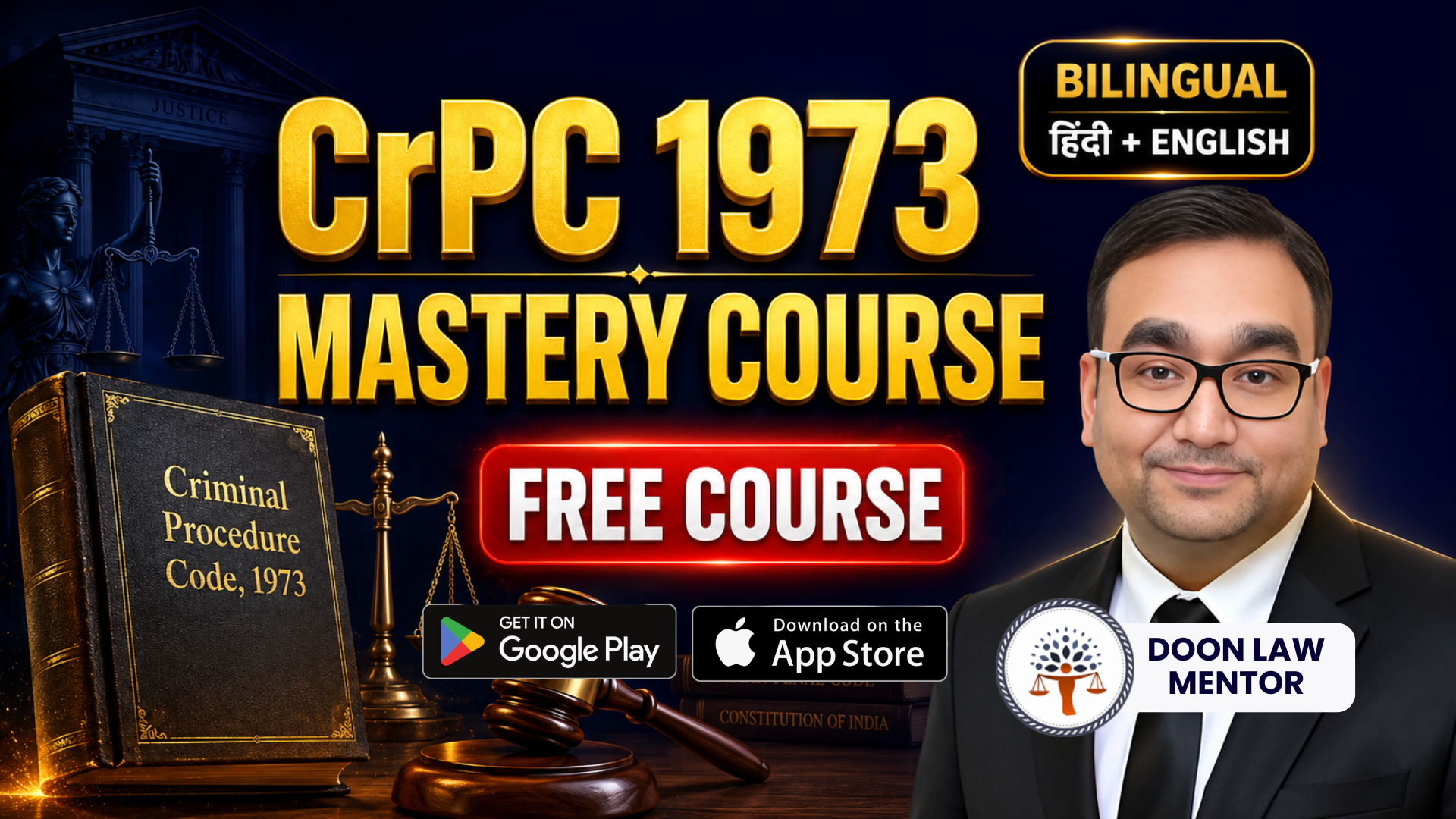 Criminal Procedure Code, 1973 Free Course – Bilingual