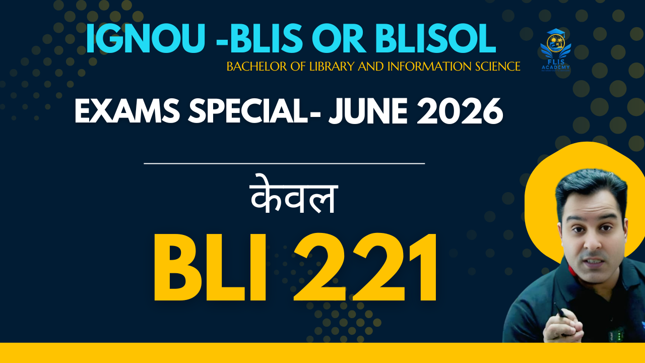 ONLY BLI 221 "BLIS- EXAMS SPECIAL, JUNE 2026"