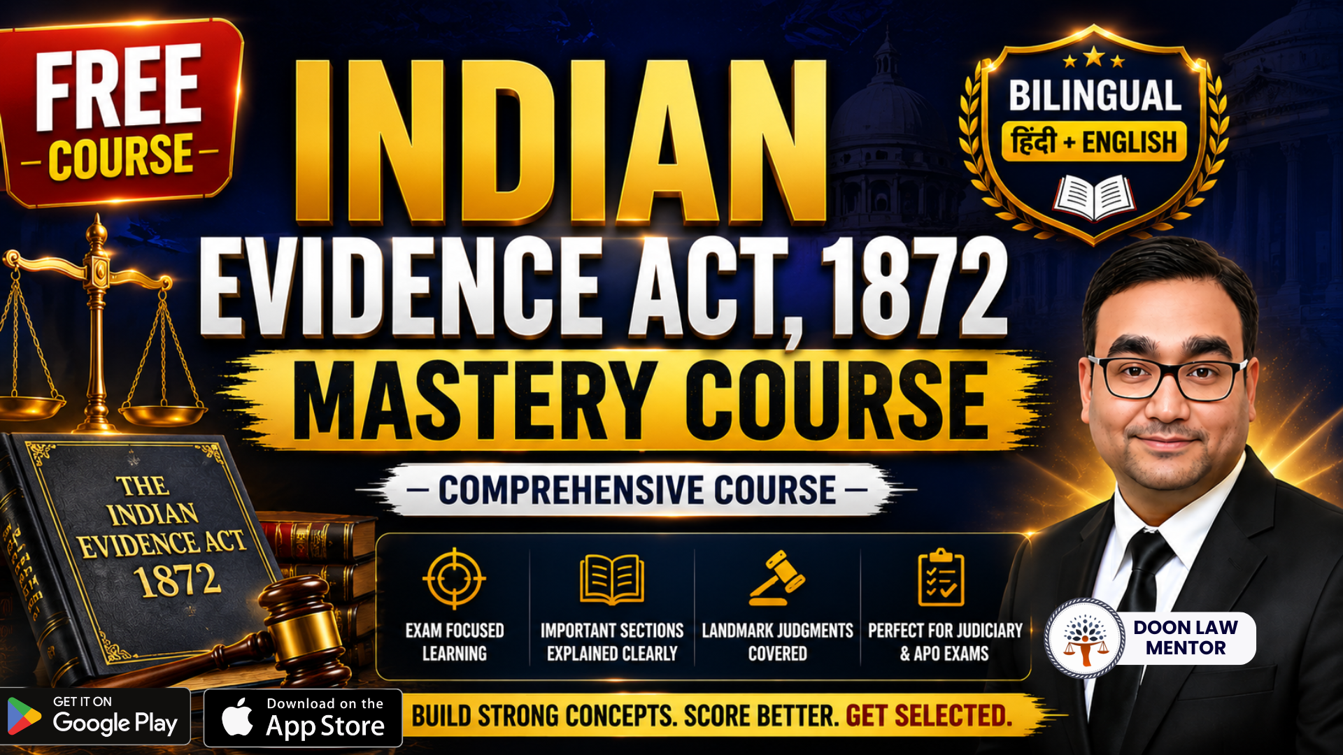 Indian Evidence Act, 1872 Free Course – Bilingual
