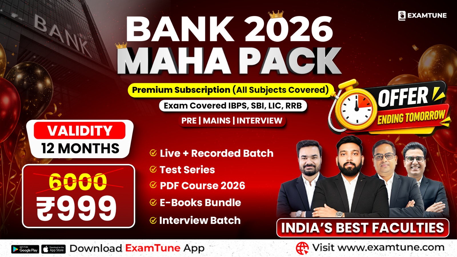 Bank Maha Pack | Complete Subscription for IBPS, RRB & SBI Exams 2026-27