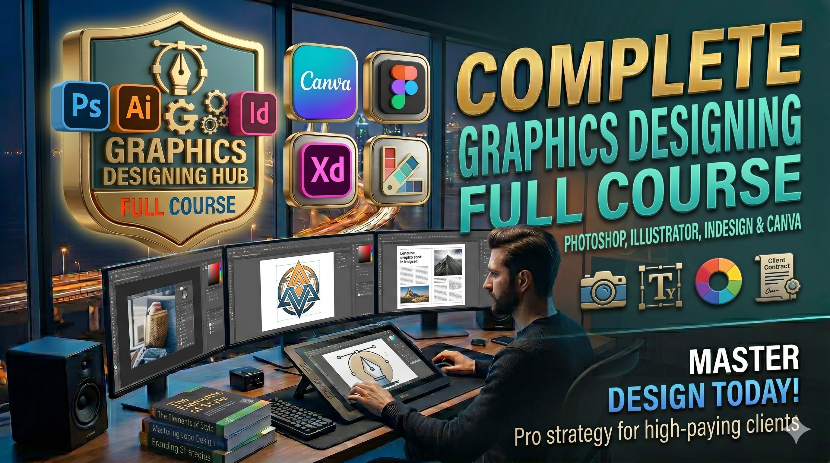 Graphic Design Full Course Zero to Pro Level