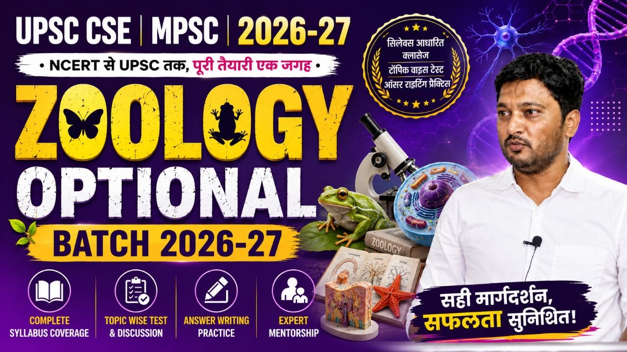ZOOLOGY OPTIONAL 2026-27 NEW BATCH