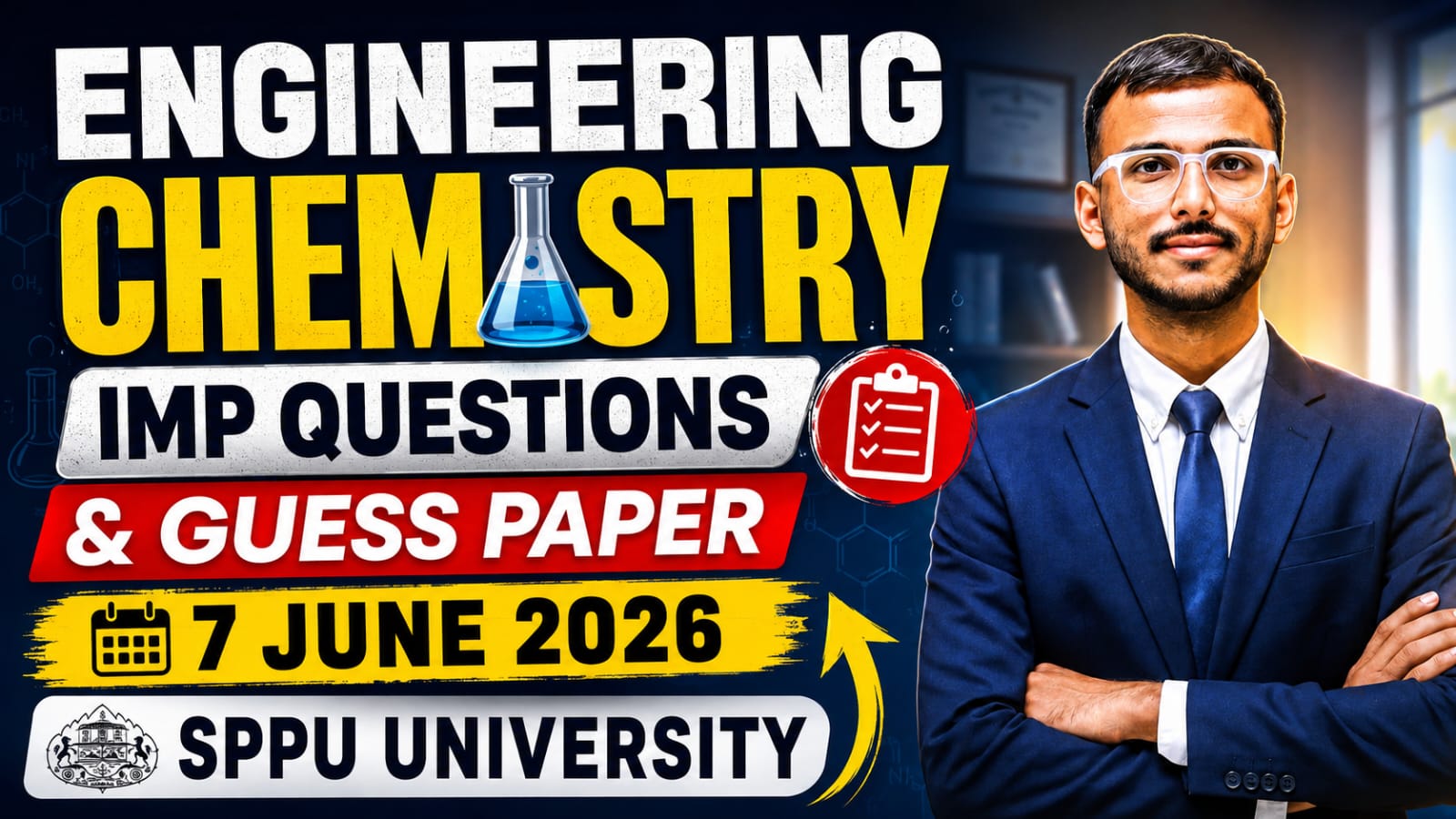 SSPU Engineering Chemistry Exam 2026 | Expected Questions + Smart Notes