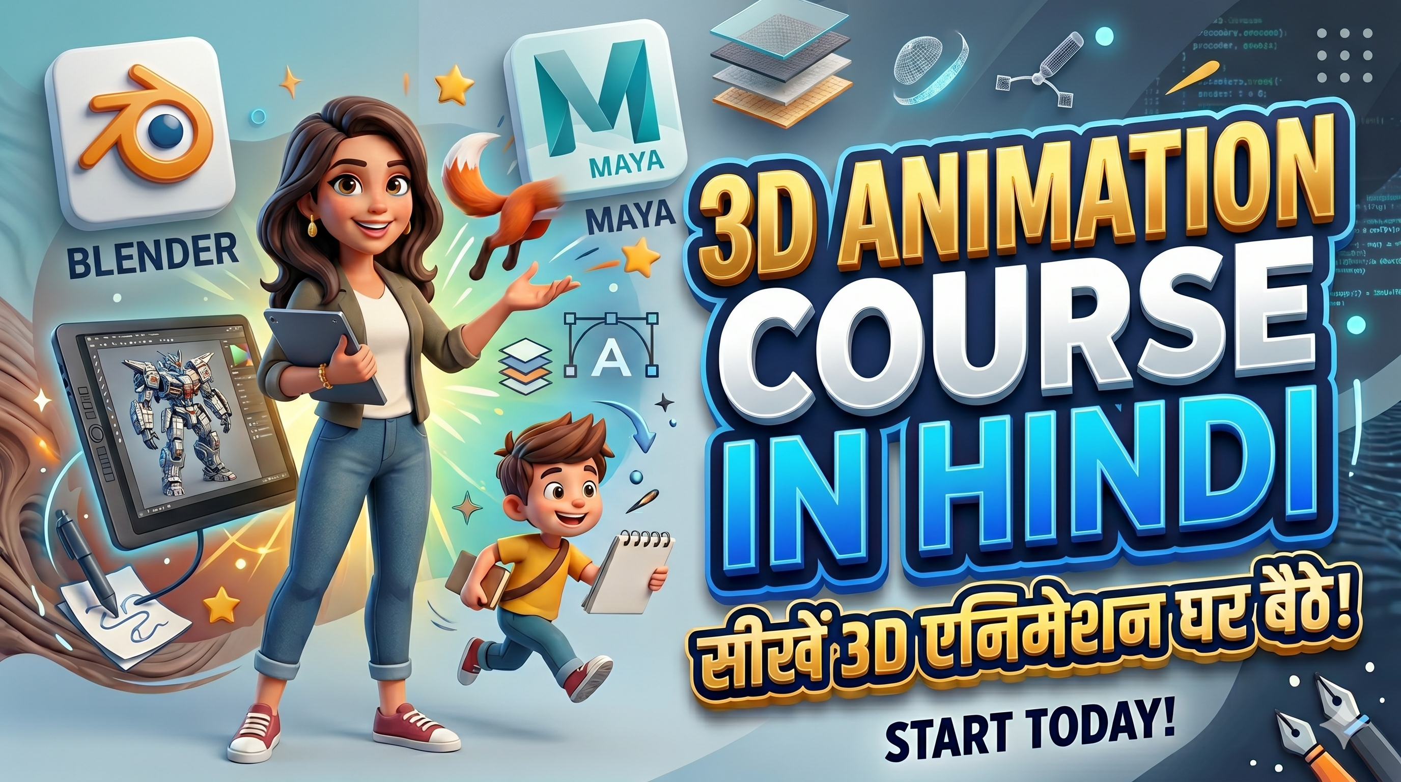 3d Animation Full Course In Blander Softwre