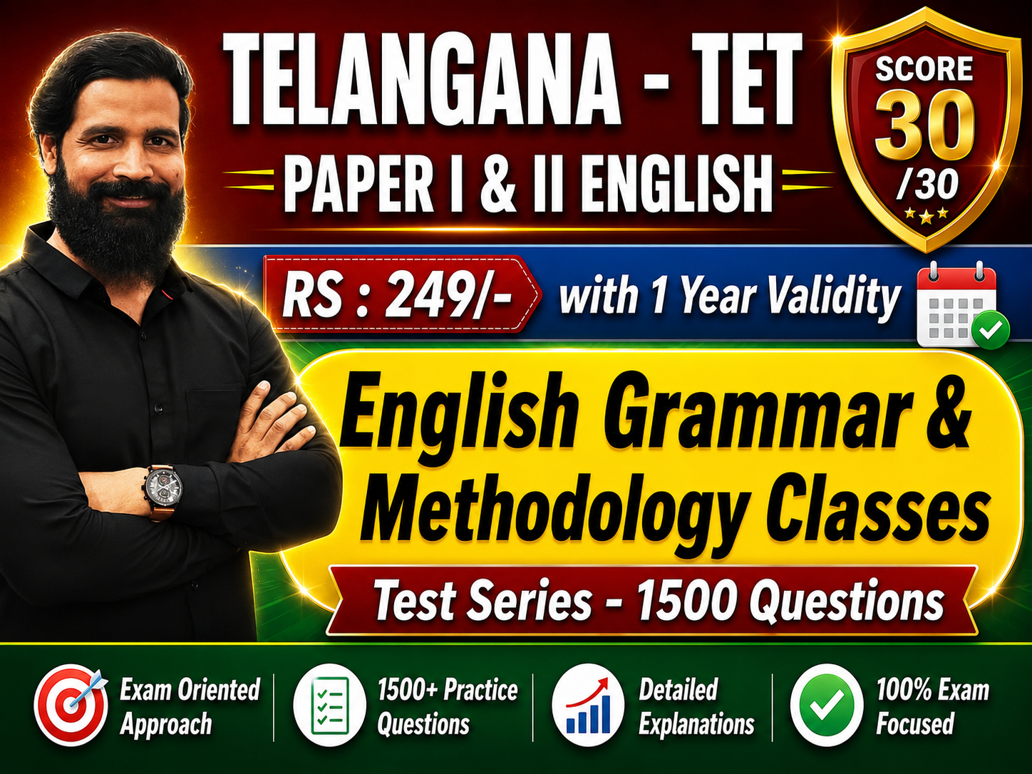 TG SGT & TET- Eng Grammar & Methodology Course