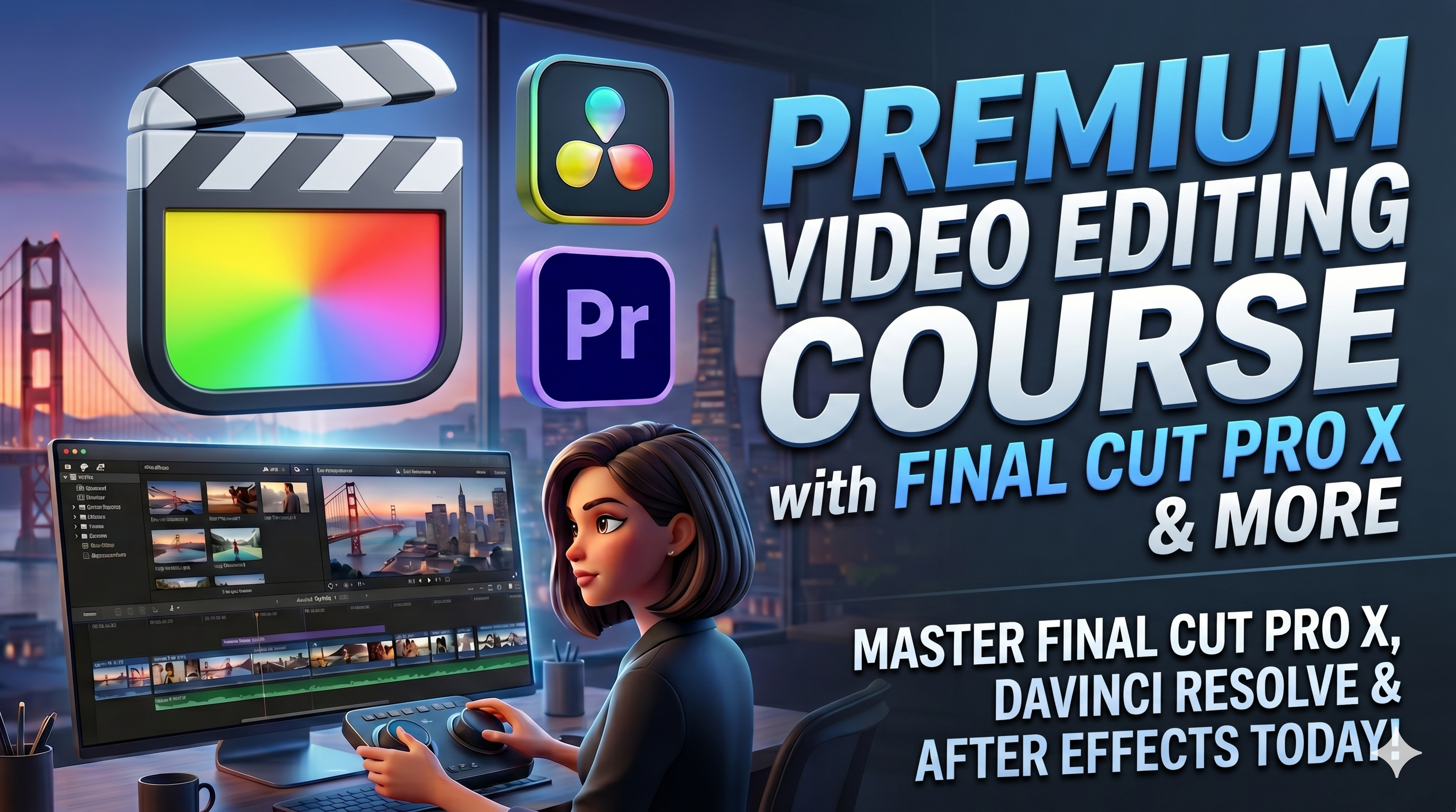Master Video Editing: Adobe Premiere Pro & Final Cut Pro (2-in-1 Combo) 🚀