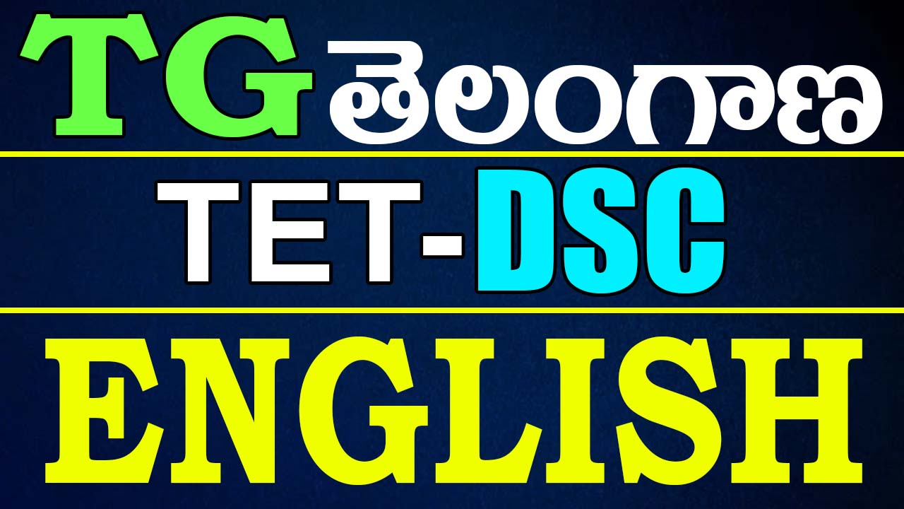 TG TET - DSC ( English Grammar )
