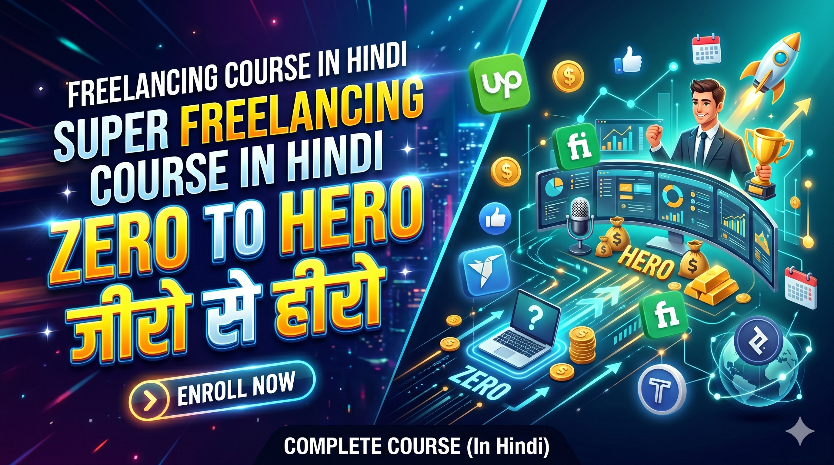 Super Freelancing Course in Hindi ZERO to HERO