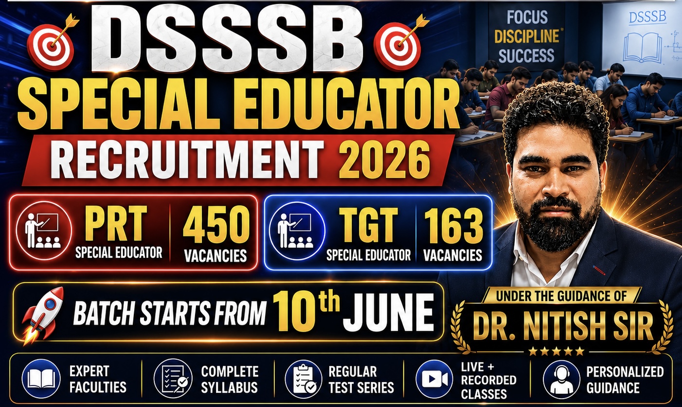 DSSSB Special Educator Batch 2026