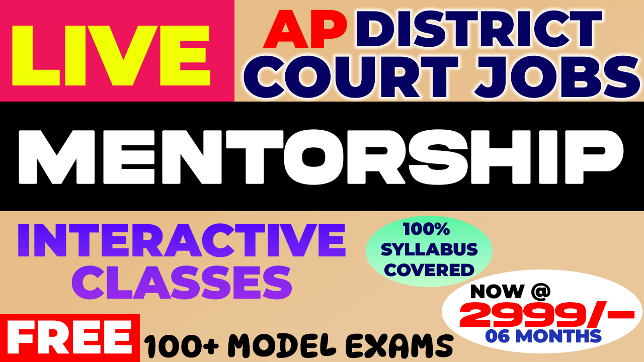 AP District Court : LIVE MENTORSHIP
