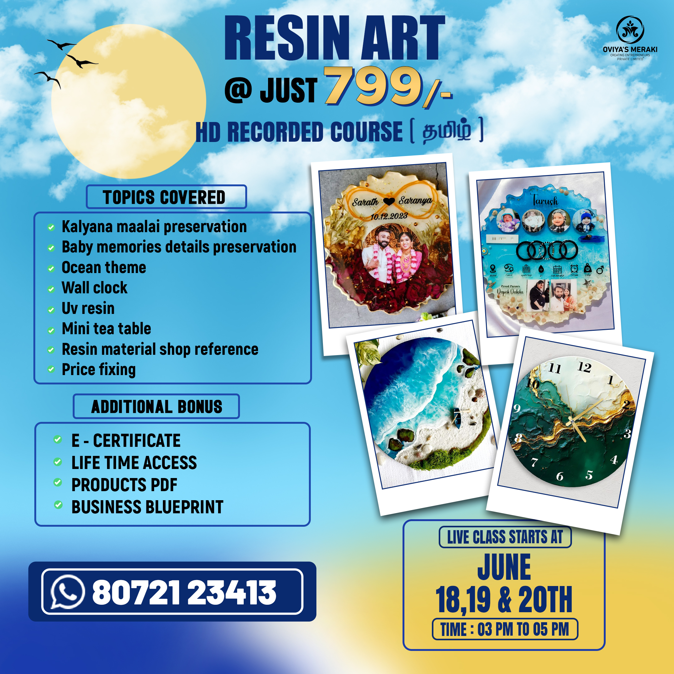 Online Live Resin Art Master Course