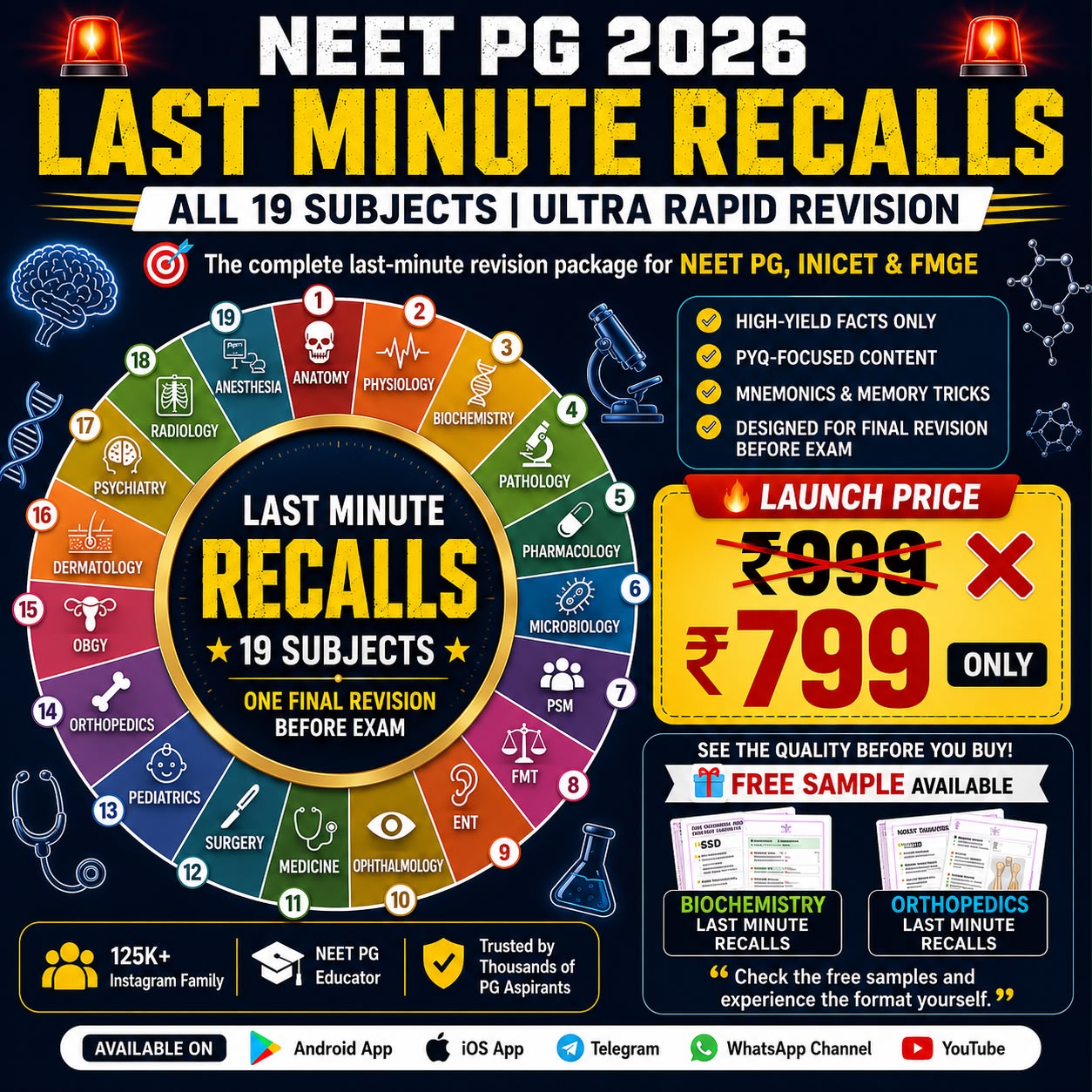 LAST MINUTE RECALLS