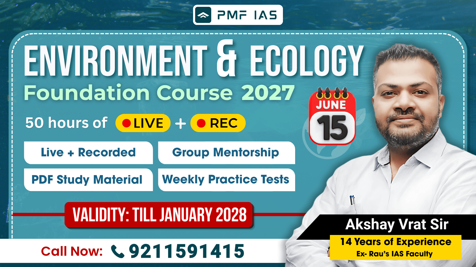 Environment & Ecology GS Foundation 2027 - Live + Recorded Course (For UPSC Prelims & Mains) - Starts June 15th