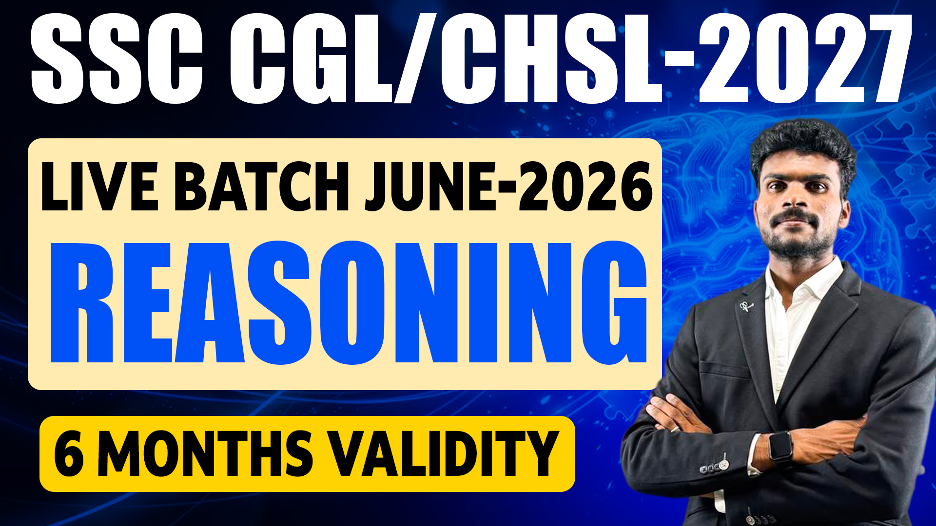 REASONING JUNE SSC LIVE BATCH - 2026 (6 MONTHS VALIDITY)