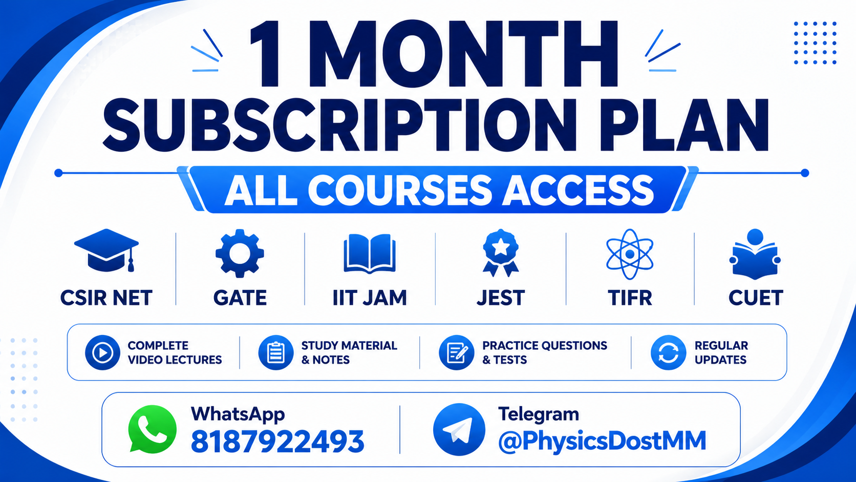1 Month Subscription Plan